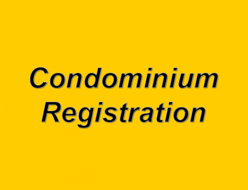 Registration of the Condominium Corporation